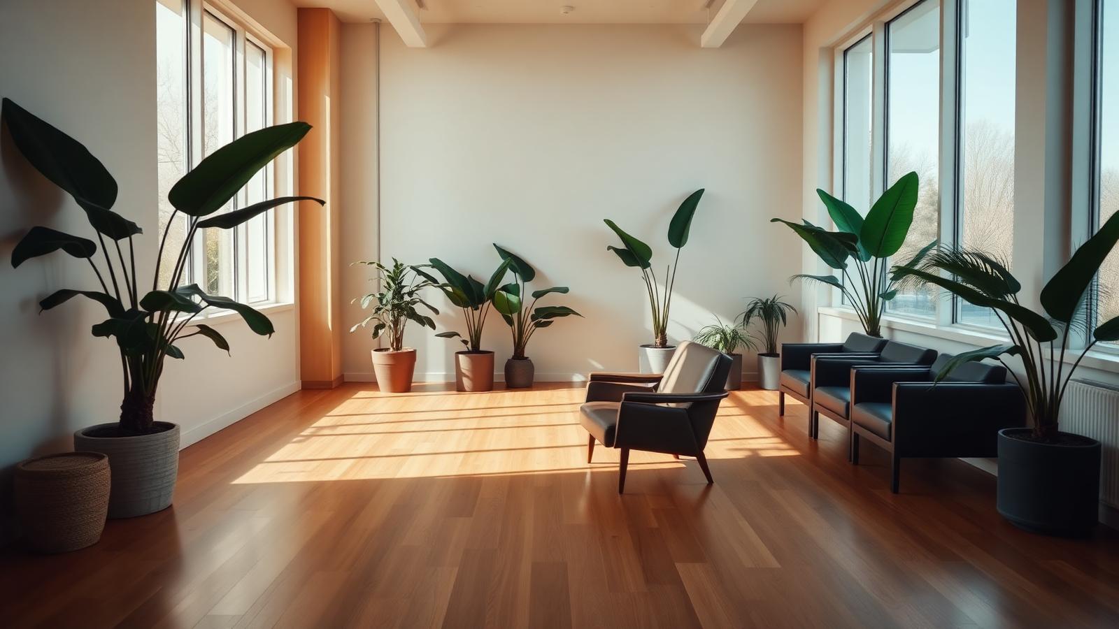 Ambiente acolhedor da Imuna Health